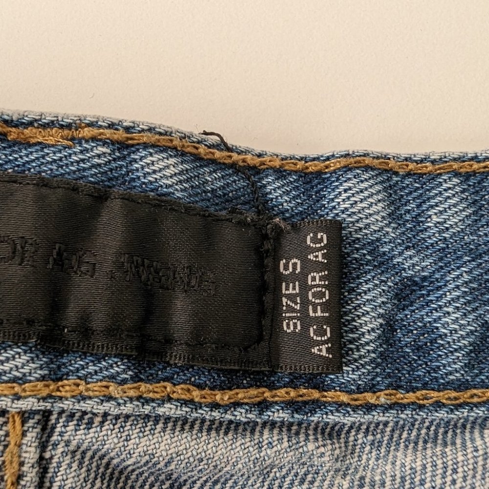 Alexander Wang Distressed Denim Cut Off Jean Shorts